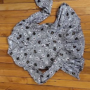 Striped and floral Opening Ceremony button down